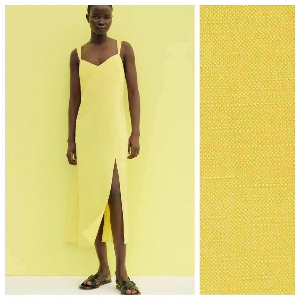 Massimo Dutti Lemon Midi Dress